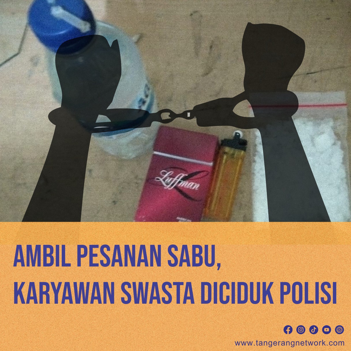Ambil Pesanan Sabu, Karyawan Swasta Diciduk Polisi