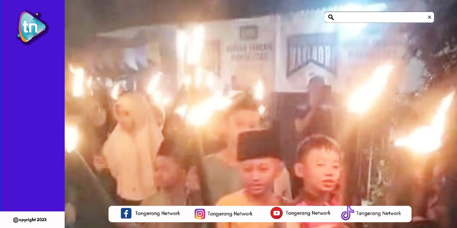 Antusias Generasi Milenial Pawai Obor Sambut Tahun Baru Islam