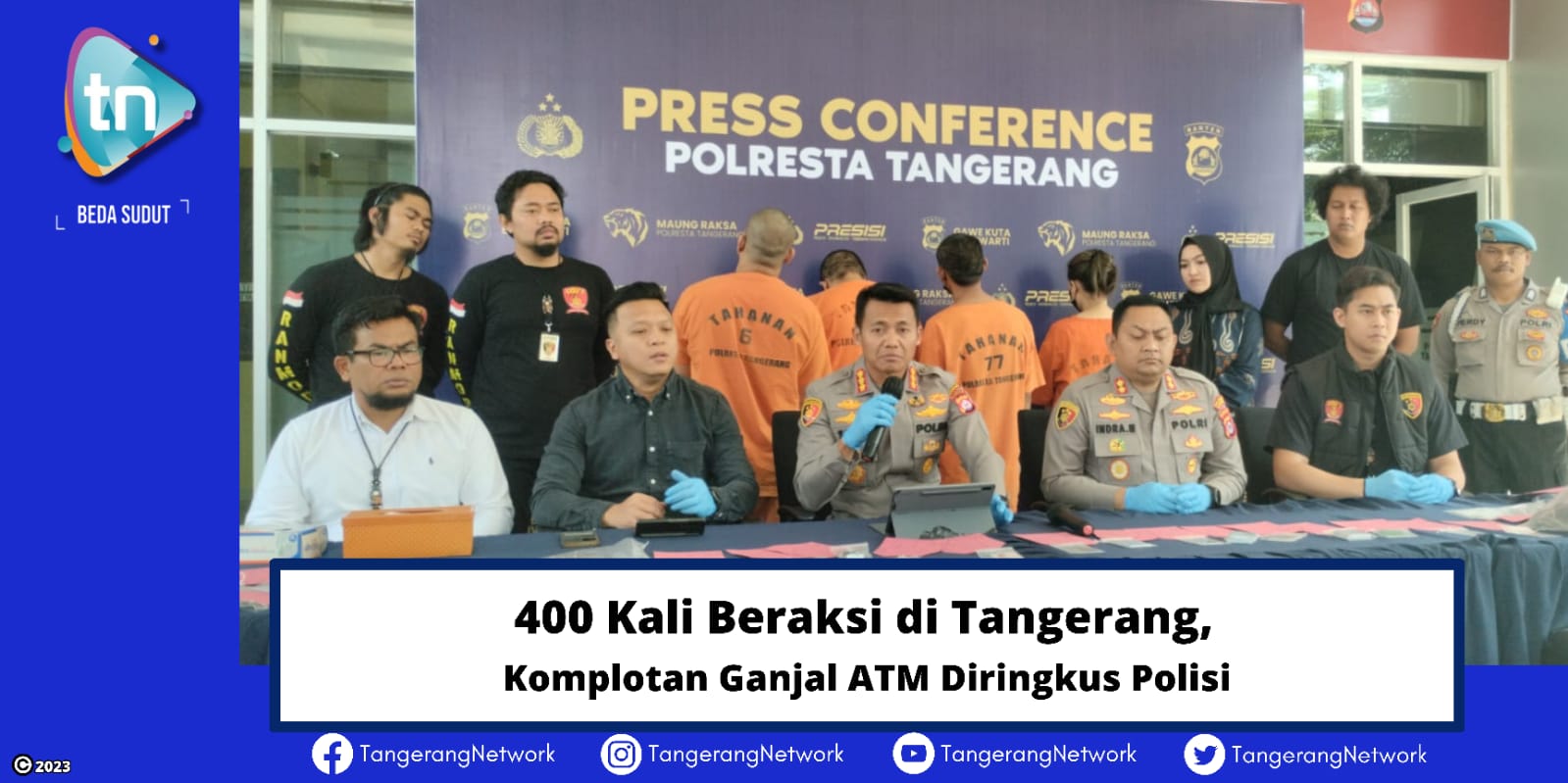 400 Kali Beraksi di Tangerang, Komplotan Ganjal ATM Diringkus Polisi