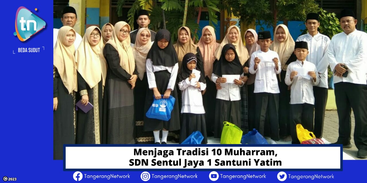 Menjaga Tradisi 10 Muharram, SDN Sentul Jaya 1 Santuni Yatim