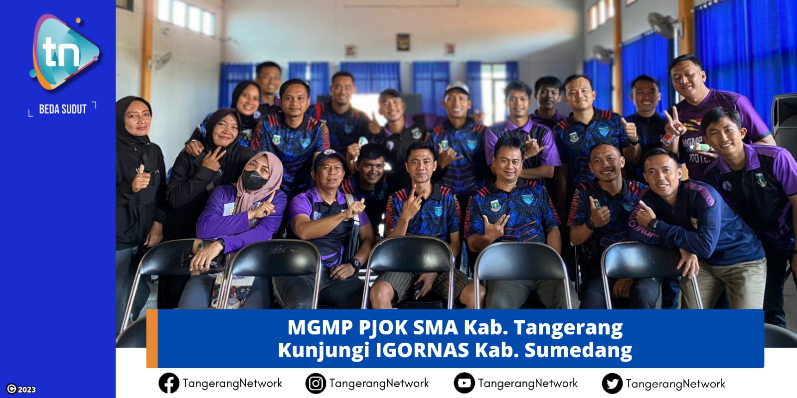 Jalin Silaturahmi, MGMP PJOK SMA Kab. Tangerang Kunjungi IGORNAS Kab. Sumedang