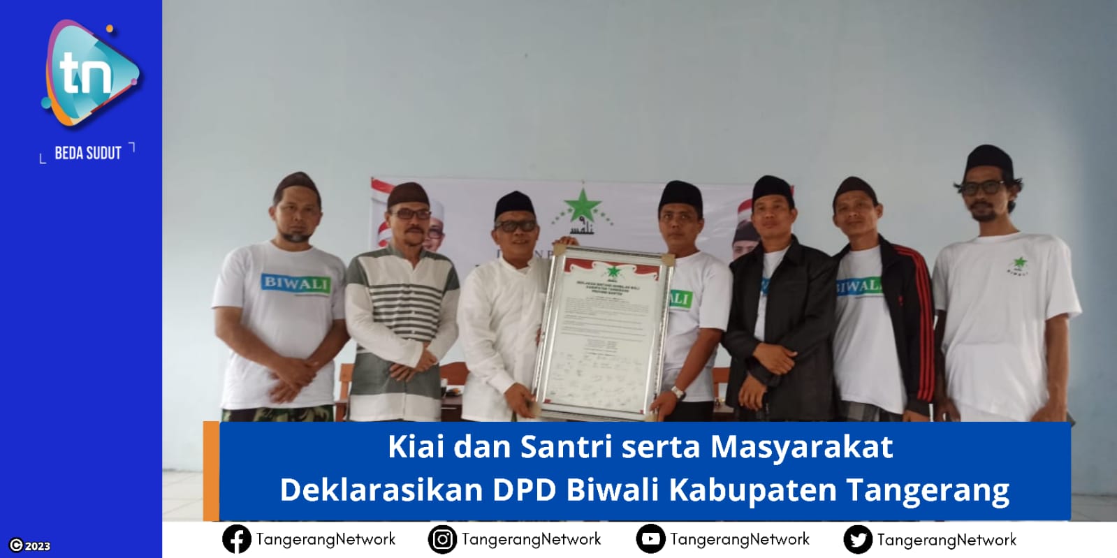 Kiai dan Santri serta Masyarakat Deklarasikan DPD Biwali Kabupaten Tangerang