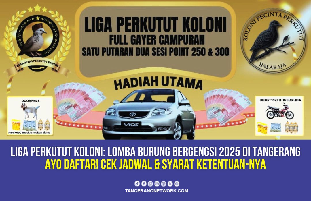 Liga Perkutut Koloni: Lomba Burung 2025 Hadiah Fantastis Hadir di Tangerang
