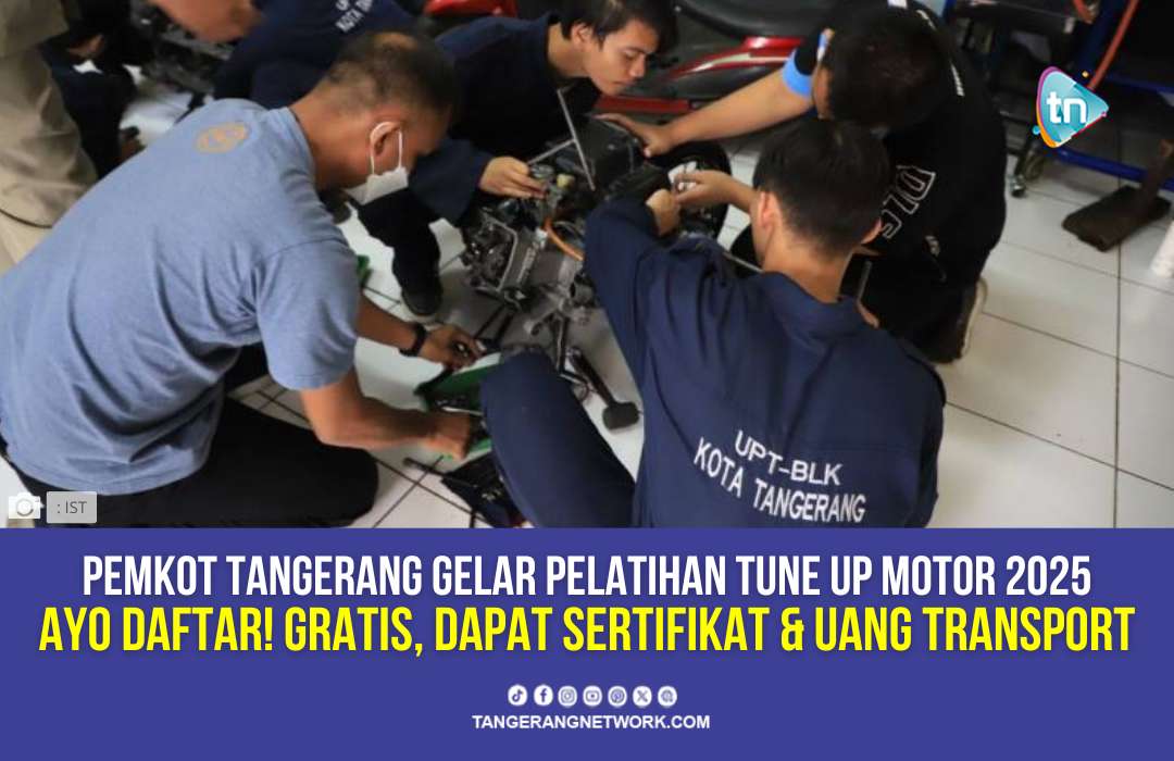 Pemkot Tangerang Gelar Pelatihan Gratis Tune Up Sepeda Motor 2025