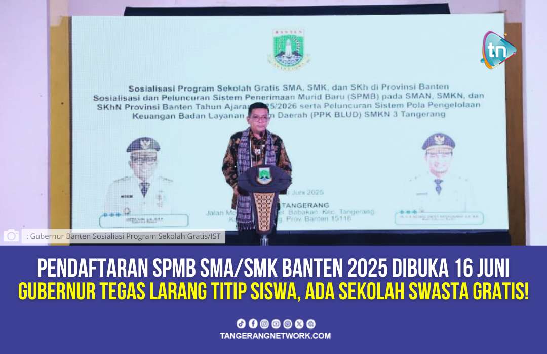 Pendaftaran SPMB Banten 2025 Dibuka: Gubernur Larang Praktik Titipan!