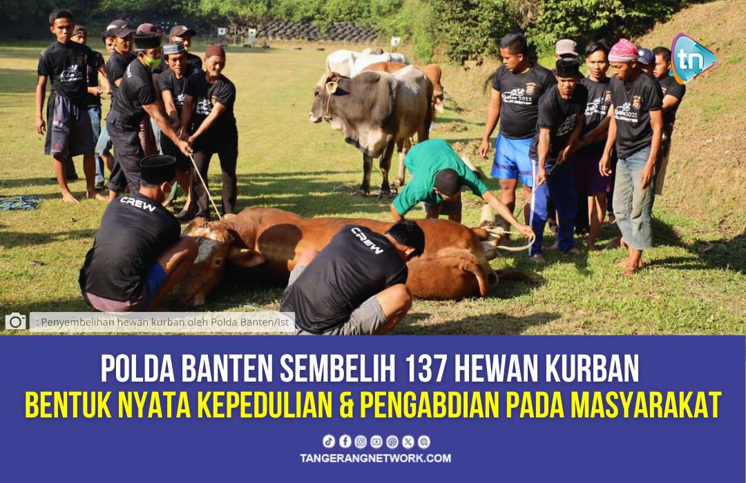 Sembelih 137 Hewan Kurban! Polda Banten: Wujud Nyata Kepedulian dan Pengabdian pada Masyarakat