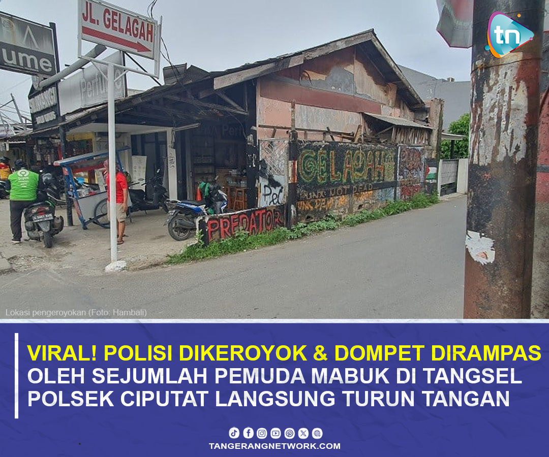 Viral! Polisi Dikeroyok dan Dompet Dirampas oleh Pemuda Mabuk di Tangsel