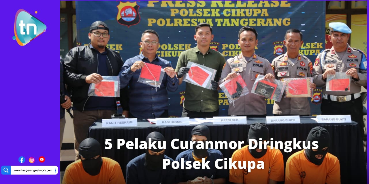 5 Pelaku Curanmor Diringkus Polsek Cikupa